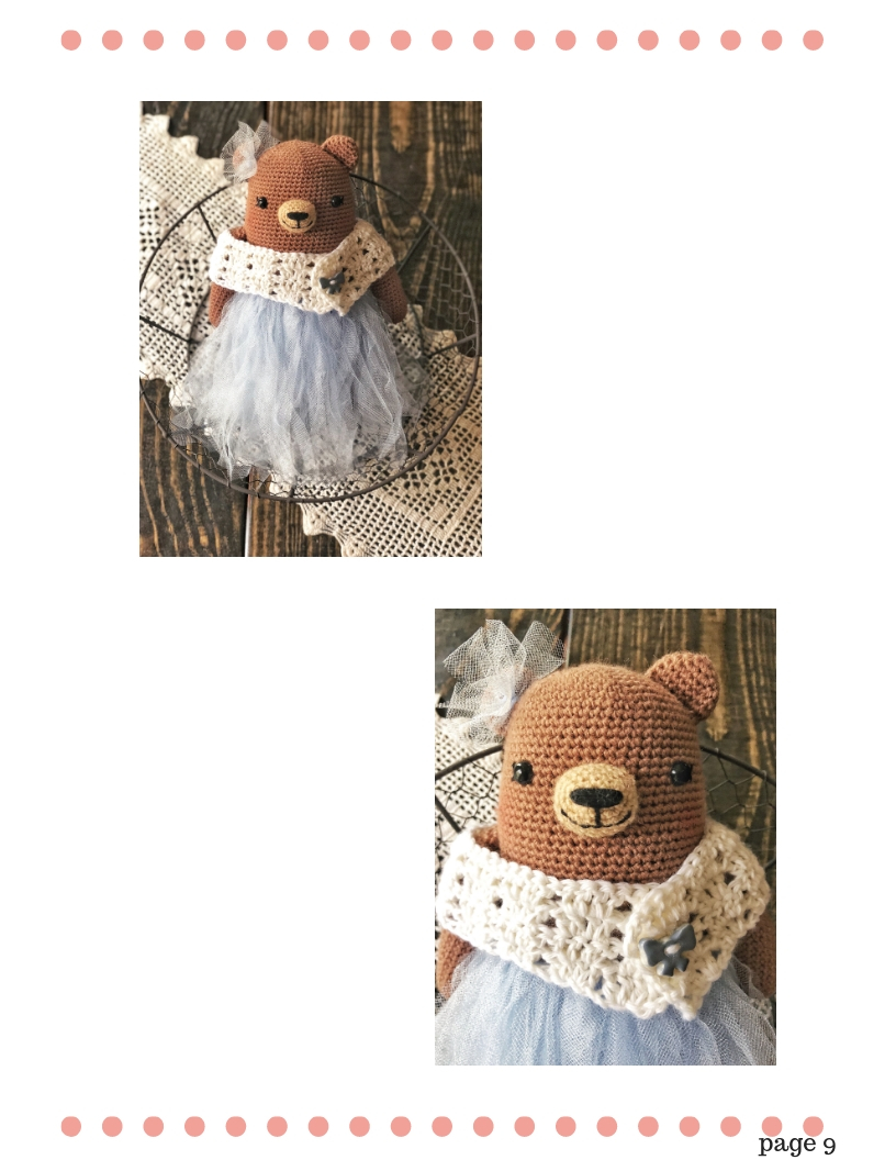 Teddy Bear Crochet Pattern - Princess Bernadette (8)