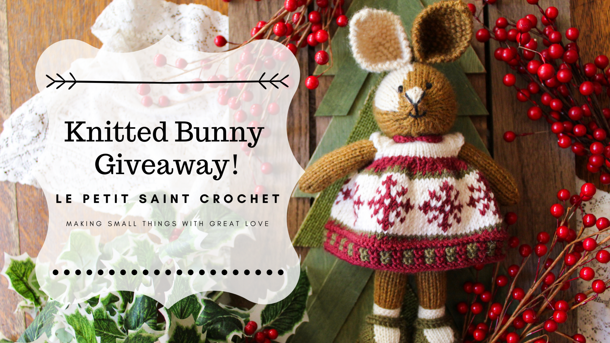 Knitted Bunny Giveaway!