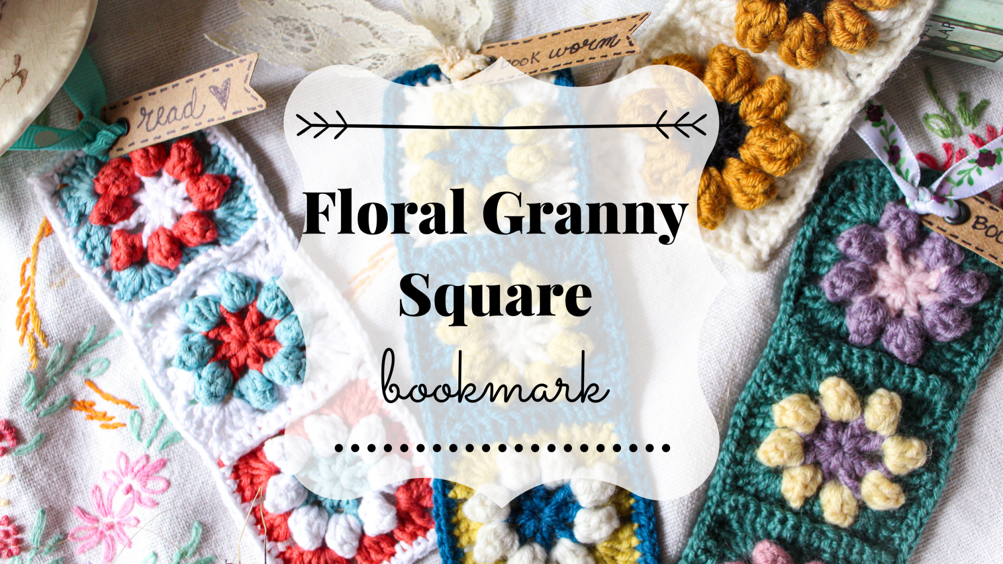 Floral Granny Square Bookmark