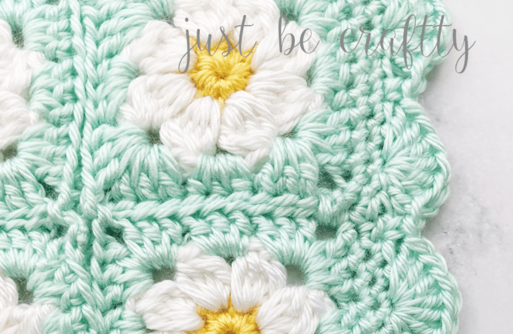 Dainty Daisy Granny Square, How To Crochet a Daisy Granny Square 