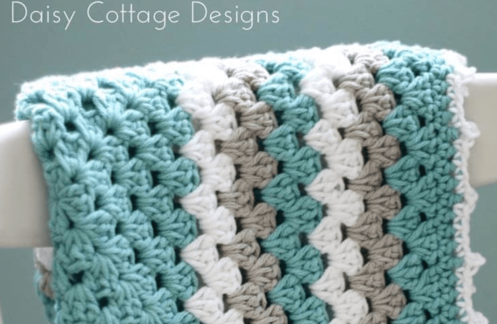 How to Crochet A Granny Square Blanket - Daisy Cottage Designs