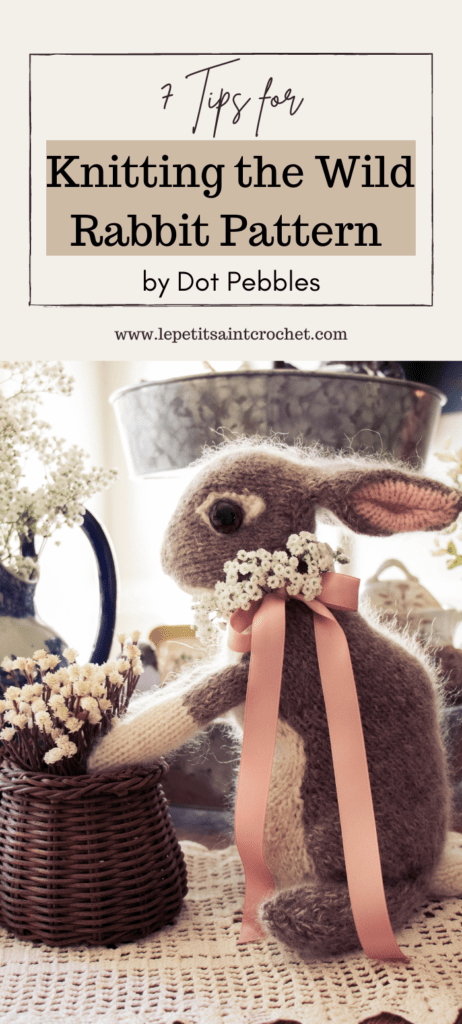 Knitting the Wild Rabbit Pattern Pinterest Pin