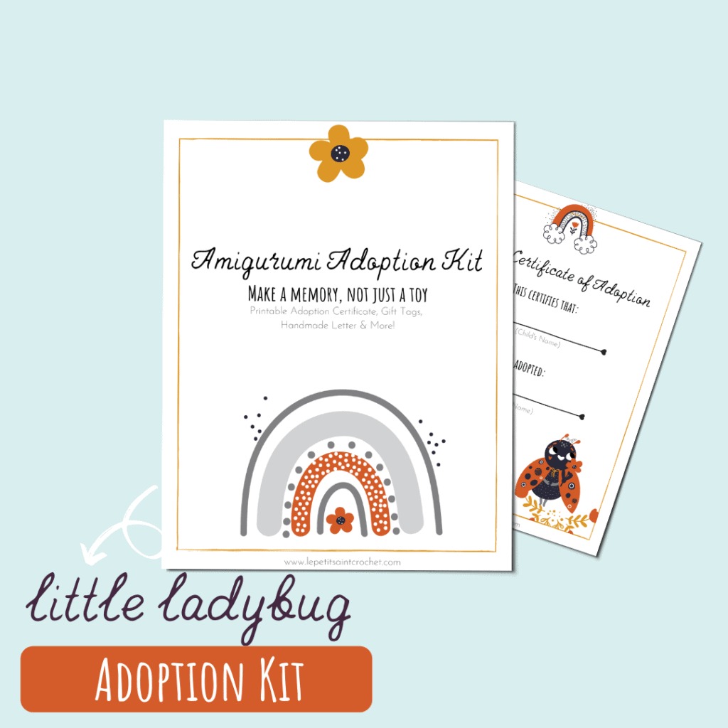 Little Ladybug Amigurumi Adoption Kit