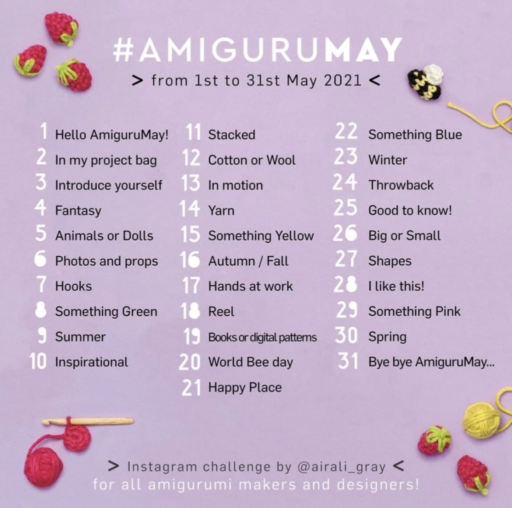 AmiguruMAY 2021: Instagram Challenge for Amigurumi Lovers - Elise