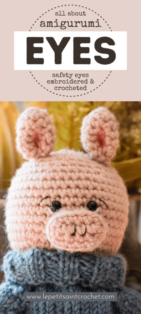 How To Add Amigurumi Safety Eyes in Crochet, Beginner Crochet Tutorial