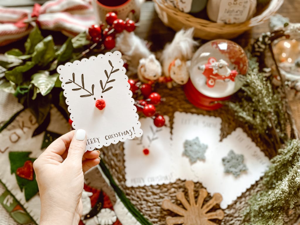 crochet Christmas cards