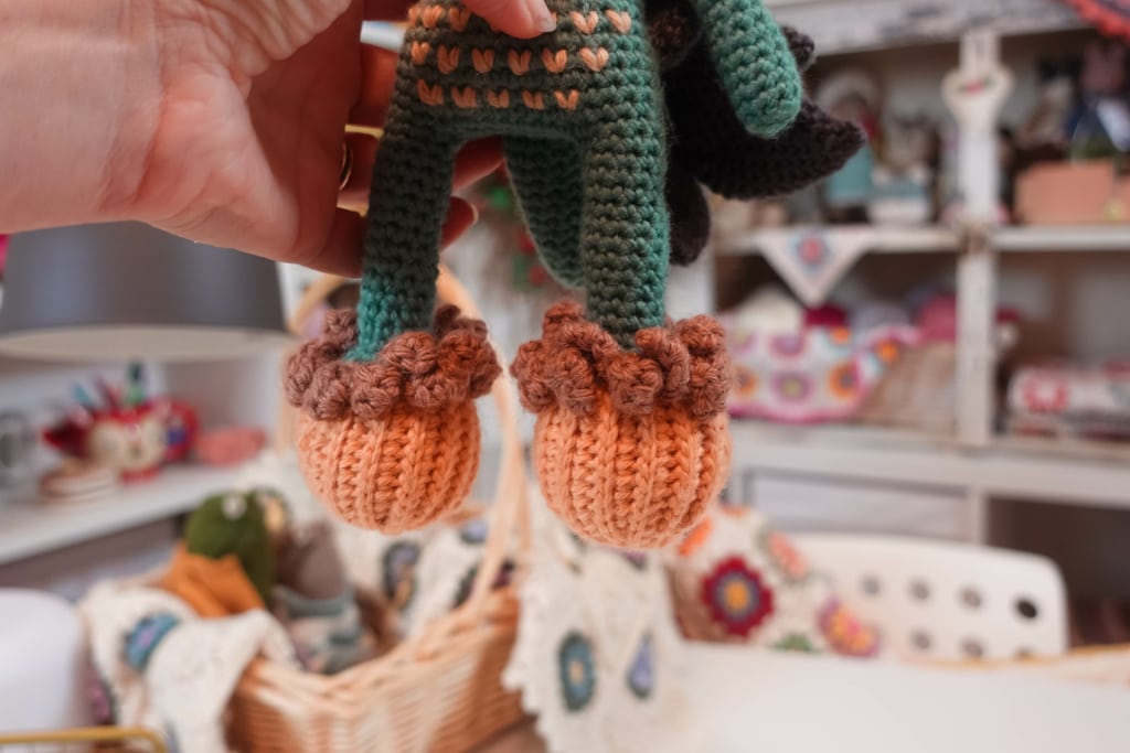 Suggestions on yarn for an amigurumi doll? This is Caron Simply Soft but it  is fuzzy as I crochet. This is inky my 2nd doll ever and my prototype for  what I