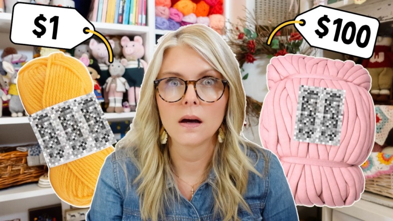 $1 yarn vs $100 yarn