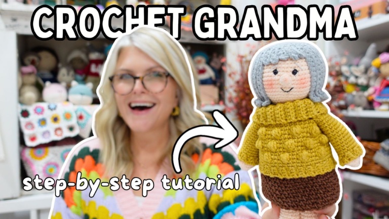FREE Crochet Pattern: Grandma Amigurumi Doll (Full Tutorial)
